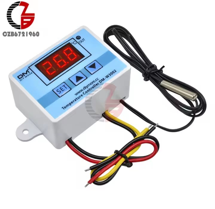 DM-W3002 Digital Temperature Controller Module | 12V/220V Relay Thermostat with Sensor Probe