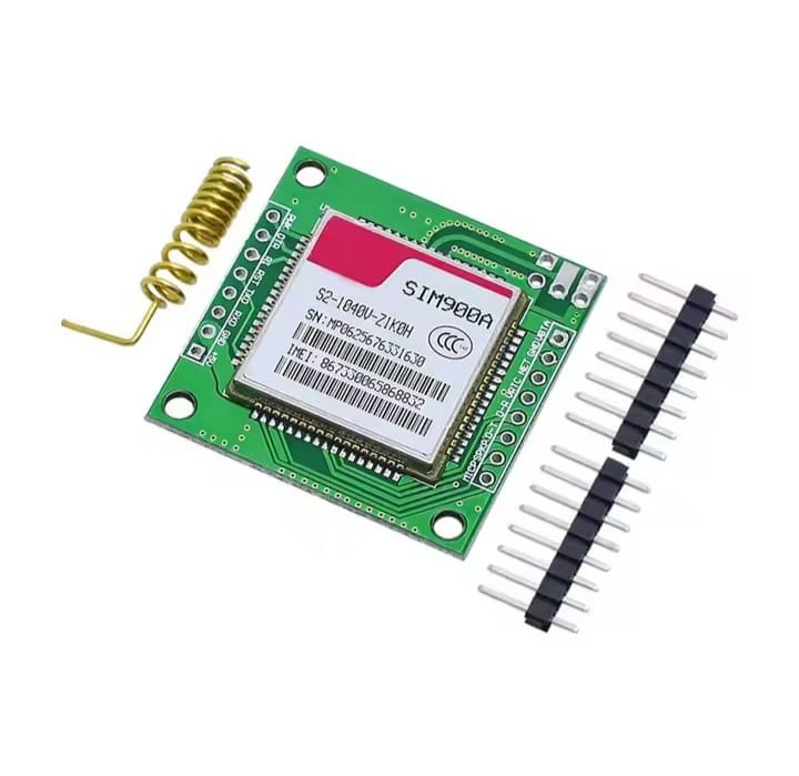 SIM900A GSM/GPRS Module with Antenna | Quad-Band Serial Communication Module