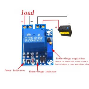 12V Battery Low Voltage Cutoff Protection Switch Module | Undervoltage Relay Controller